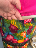 Handmade Vibrant Floral Maxi Skirt