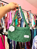 YZZKA Studio Baby Grouch Crochet Bag - 100% Reclaimed Fabric