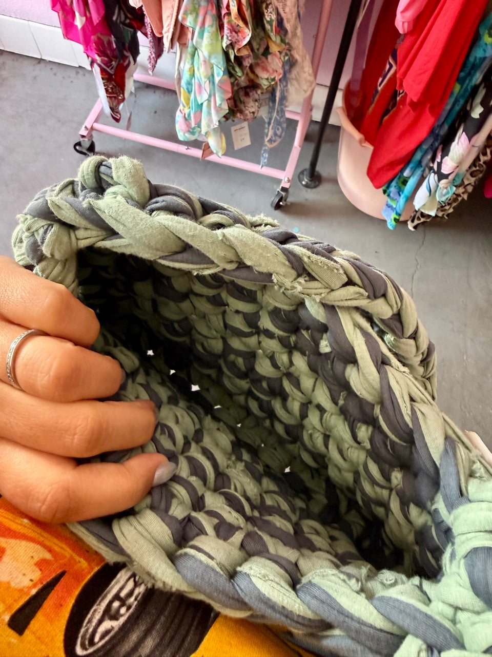 YZZKA Studio Gaia Crochet Bag - 100% Reclaimed Fabric