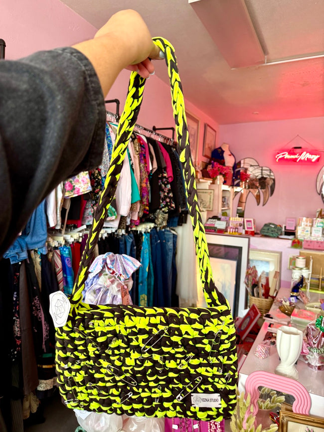 YZZKA Studio Adren Crochet Bag - 100% Reclaimed Fabric