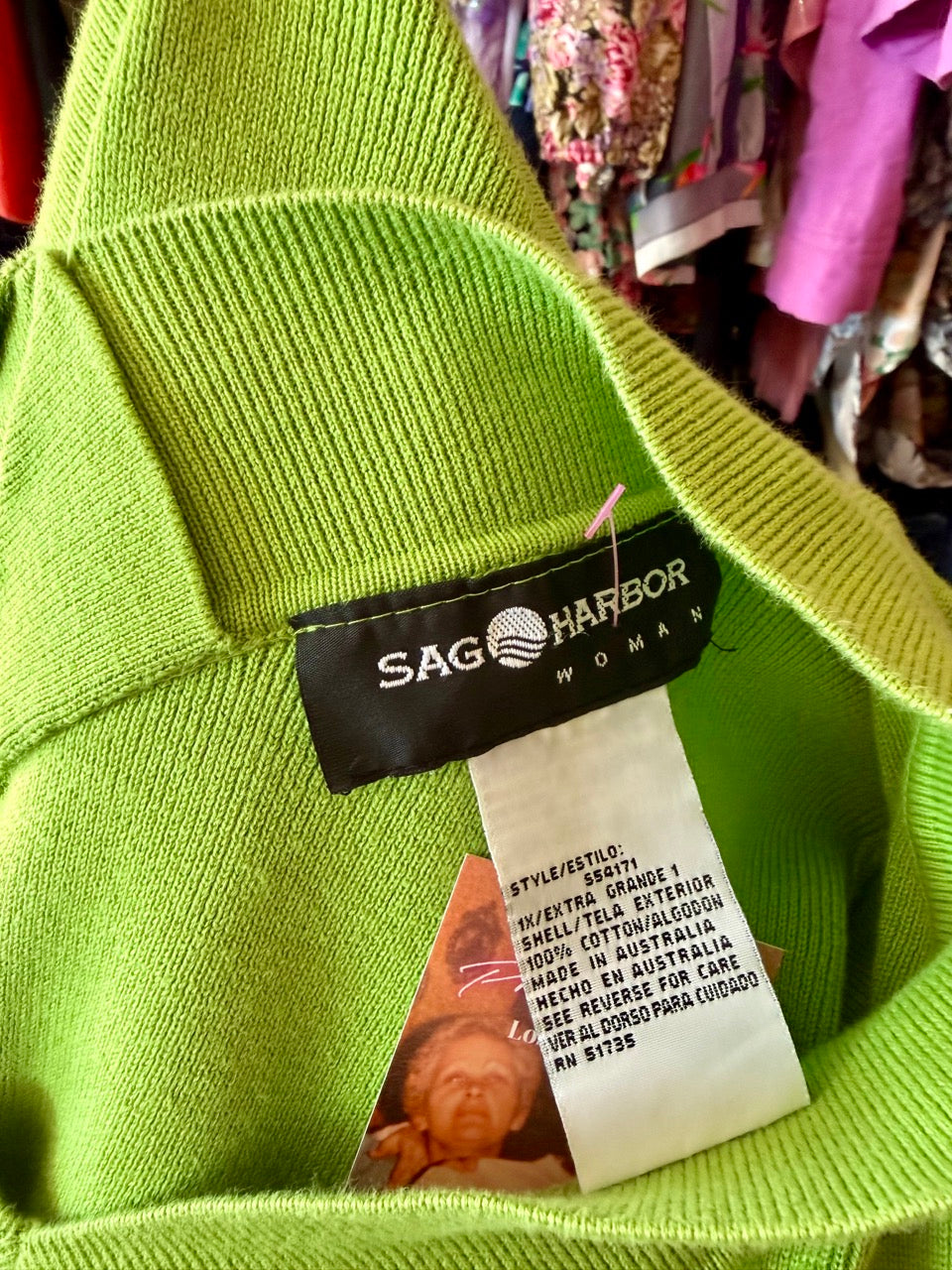 2000s Lime Green Dreams Short Sleeve Knit Top - Fits Size 2X-4X