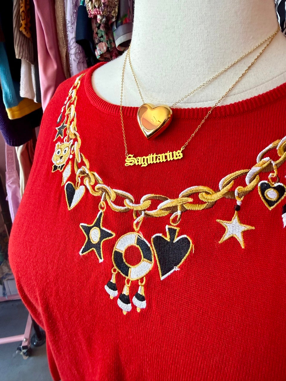 90s Charmed, I'm Sure Bob Mackie Sweater - Fits Size 3X-5X