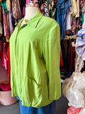 2000s Designs by Lane Bryant Linen and Silk Blend Jacket - Fits like a 3X