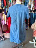 2000s Pockets full of Posies Denim Smock Dress - Size XL - fits up to 1X/2X