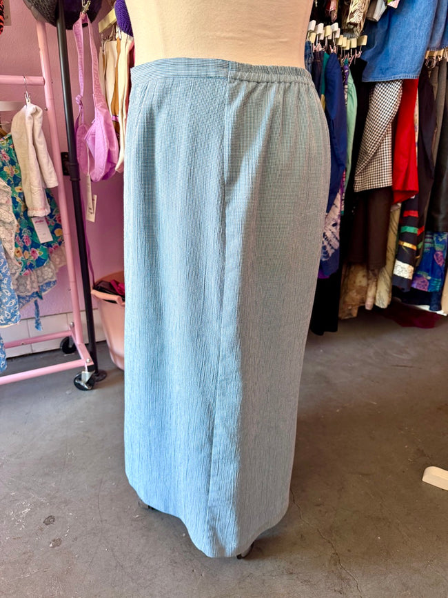 90s Blue and white Bunch of Stars Skirt - Size 2X/3X