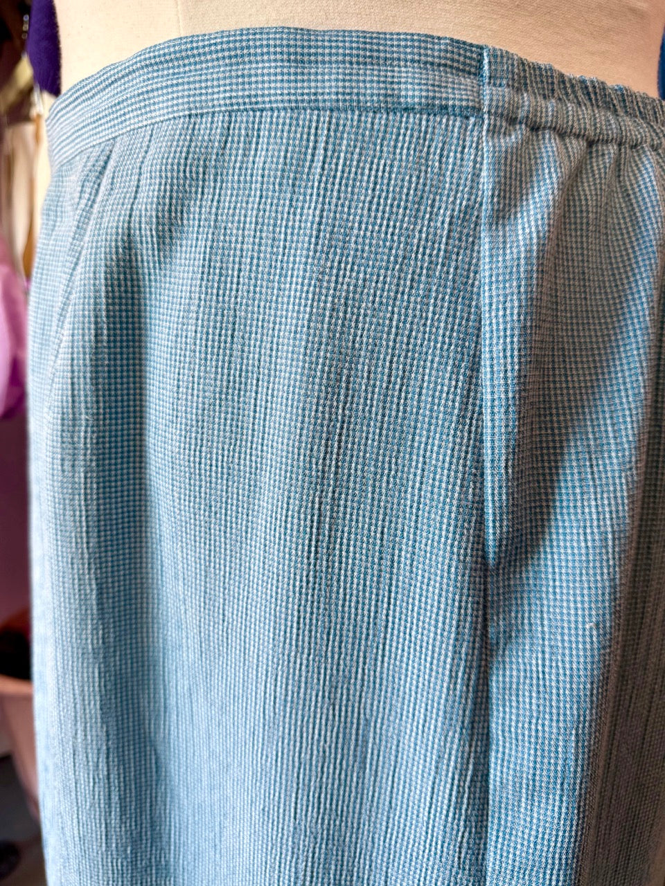 90s Blue and white Bunch of Stars Skirt - Size 2X/3X