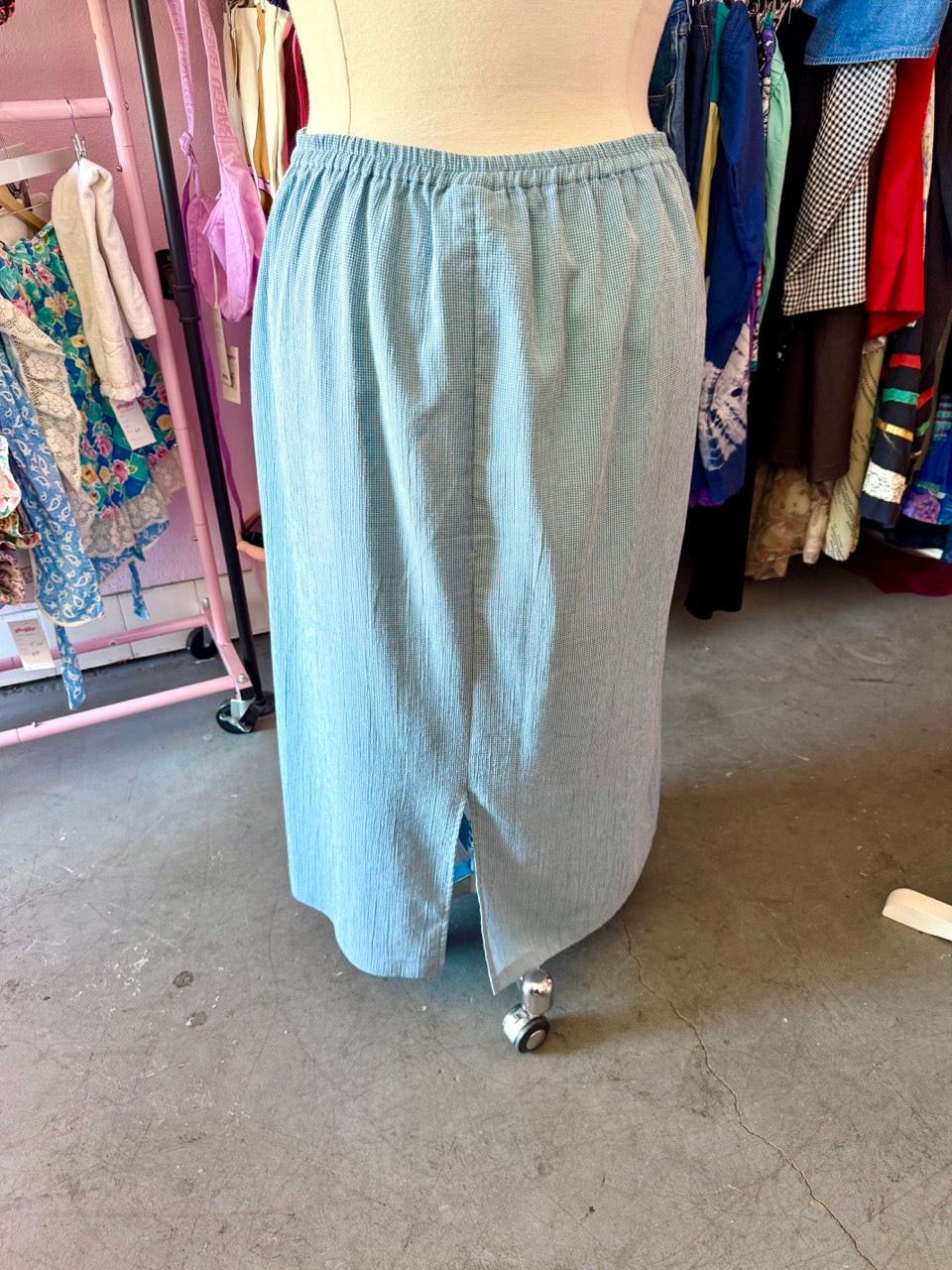 90s Blue and white Bunch of Stars Skirt - Size 2X/3X