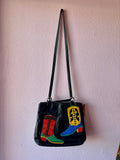 Vintage Studded Cowboy Boot Leather Bag