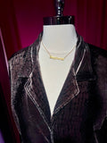 90s Velvet Reptile Button Up