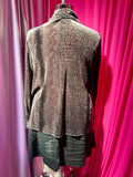 90s Velvet Reptile Button Up