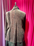 90s Velvet Reptile Button Up