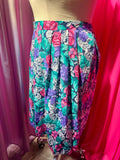 80s Mixed Floral Skirt Set