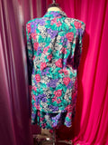 80s Mixed Floral Skirt Set