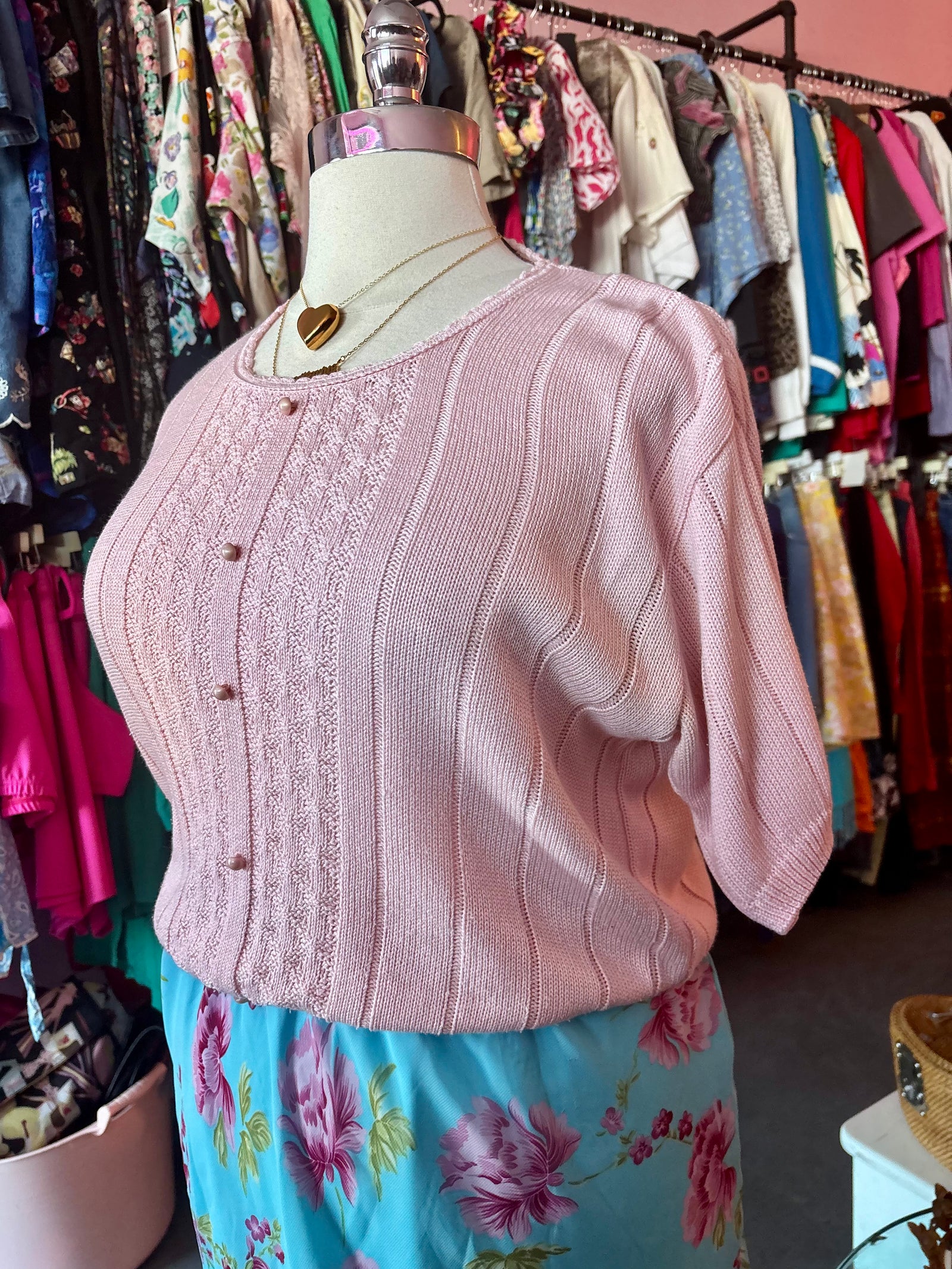 Vintage Short Sleeve Sweater