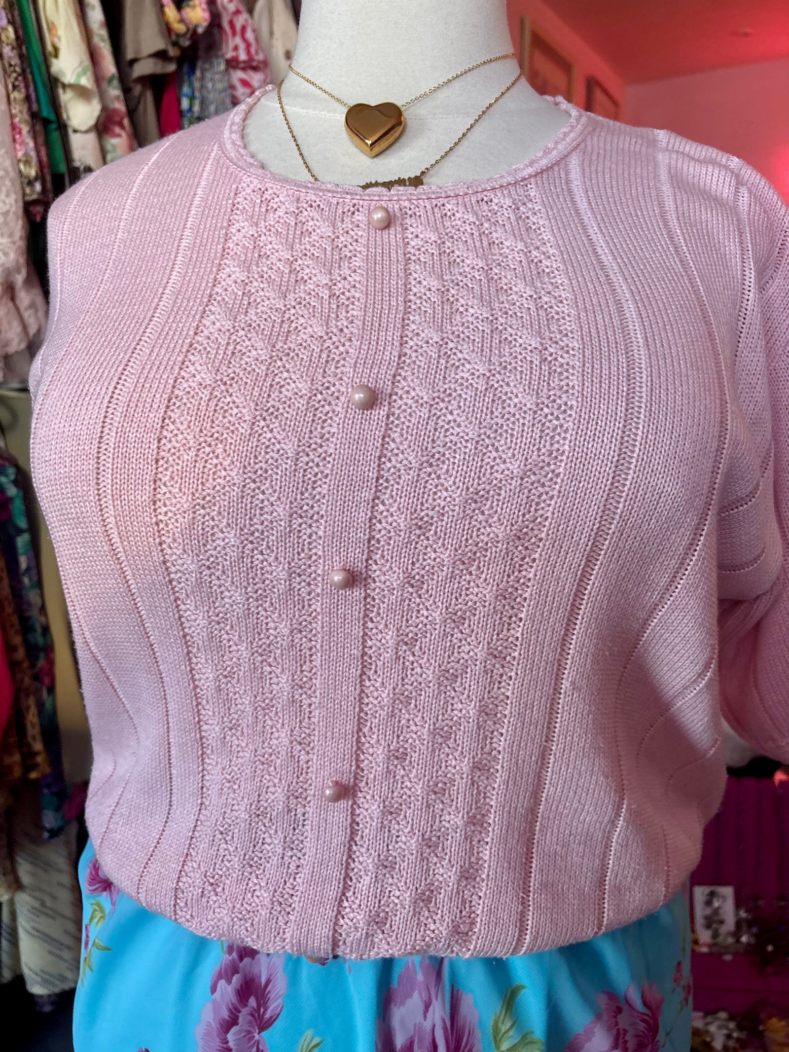Vintage Short Sleeve Sweater