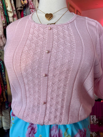 90s Butterfly Garden Baby Doll Blouse - 4X