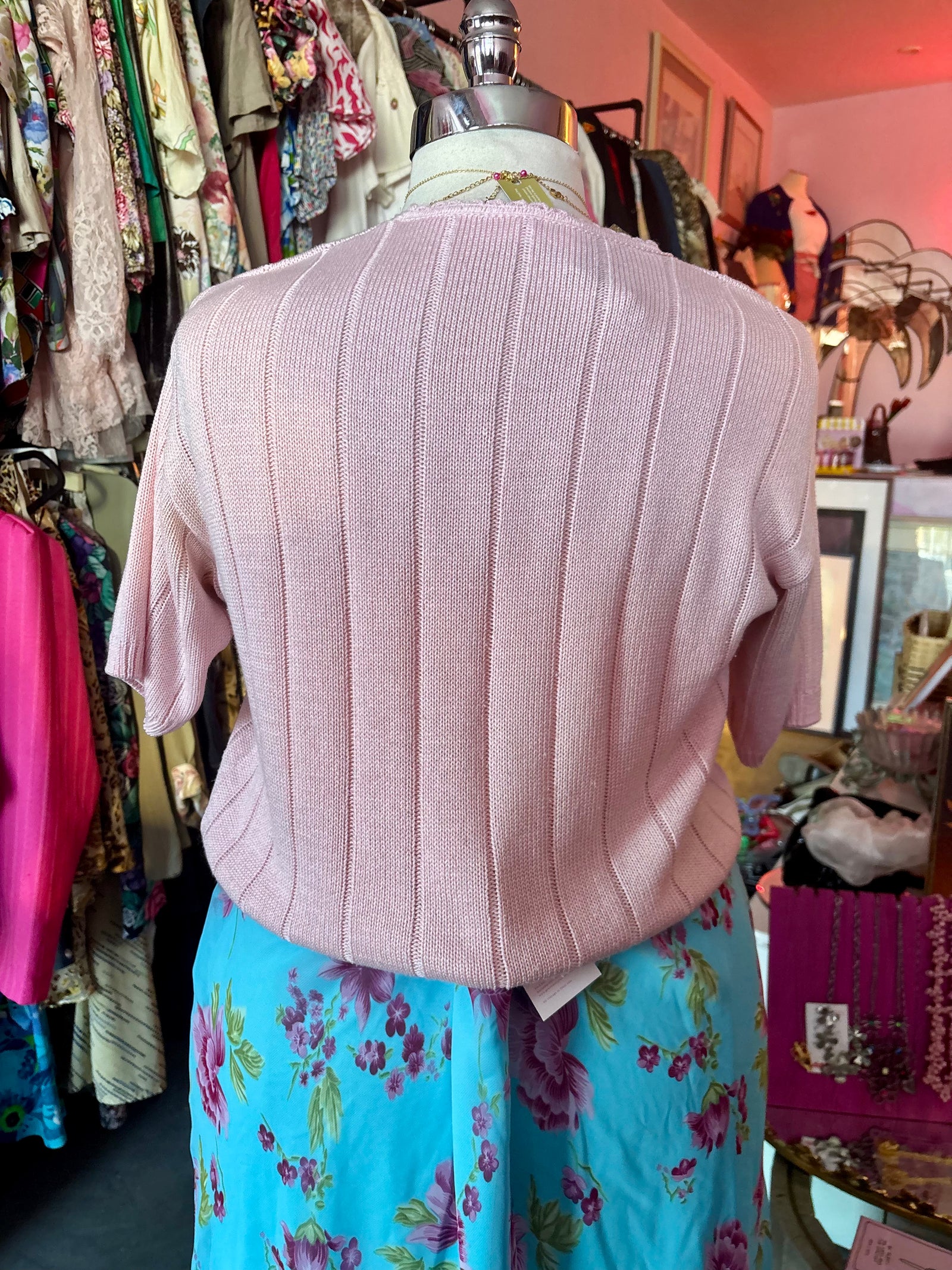 Vintage Short Sleeve Sweater