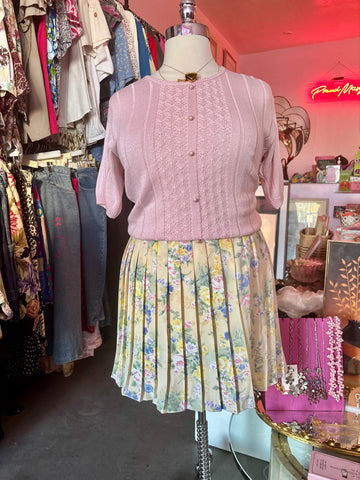 90s Butterfly Garden Baby Doll Blouse - 4X