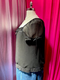 2000s Moody Coquette Blouse