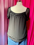 2000s Moody Coquette Blouse