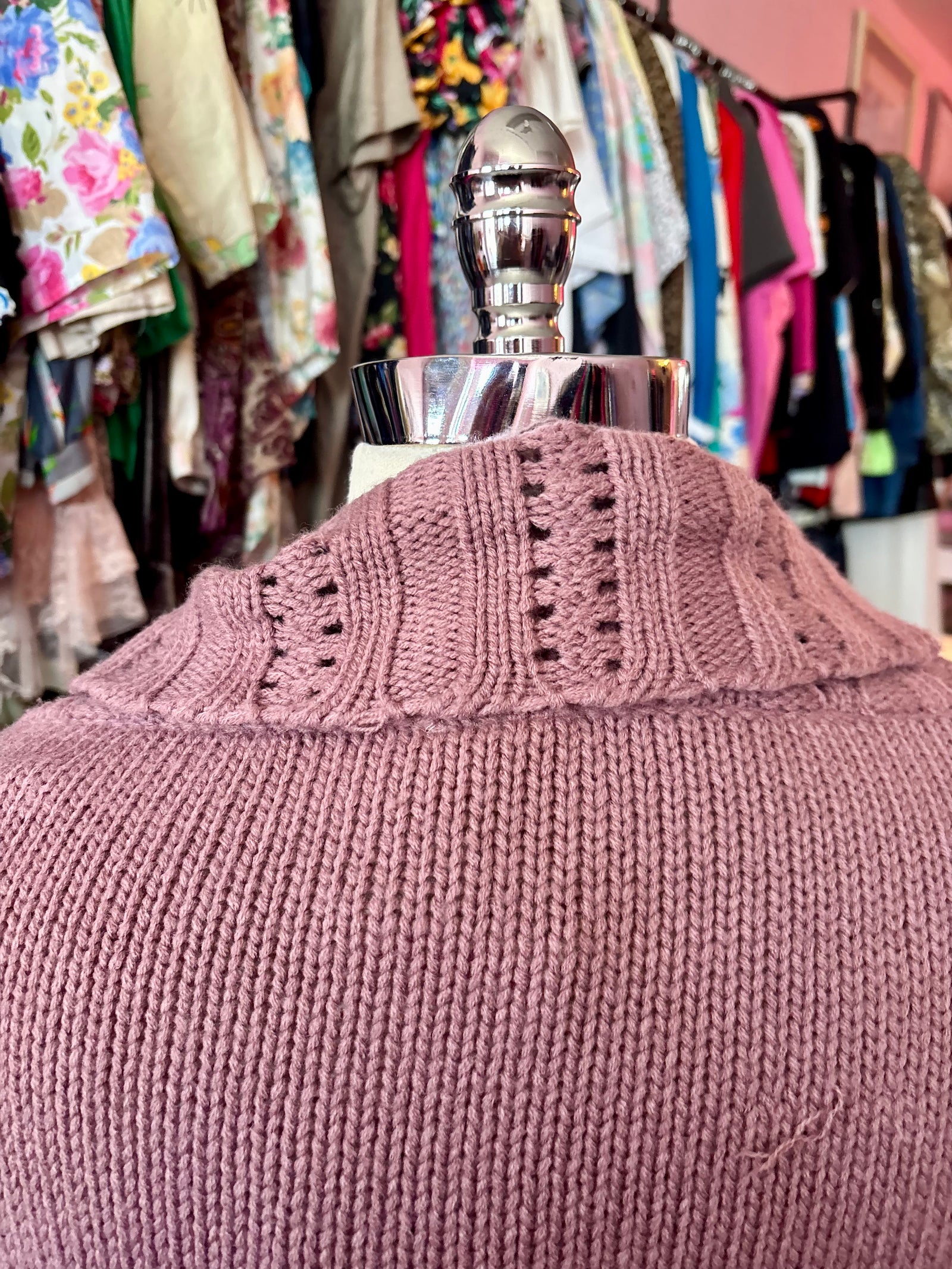 Mauve Purple Cocoon Sweater - 3X (junior's sizing)