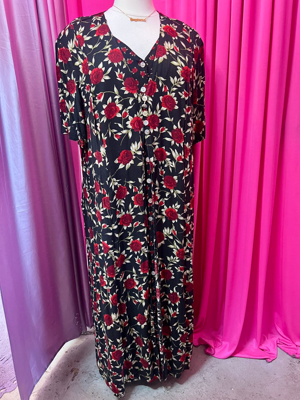 Romantic Rose 90s Double Layered Maxi Dress - Size 30 Proud Mary Fashion Romantic Rose 90s Double Layered Maxi Dress - Size 30 Proud Mary Fashion