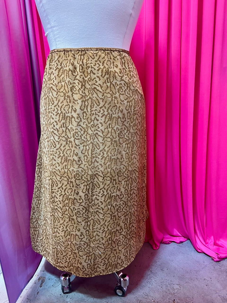 2000s Reptilia Snake Print Maxi Skirt - 2X (fits larger)