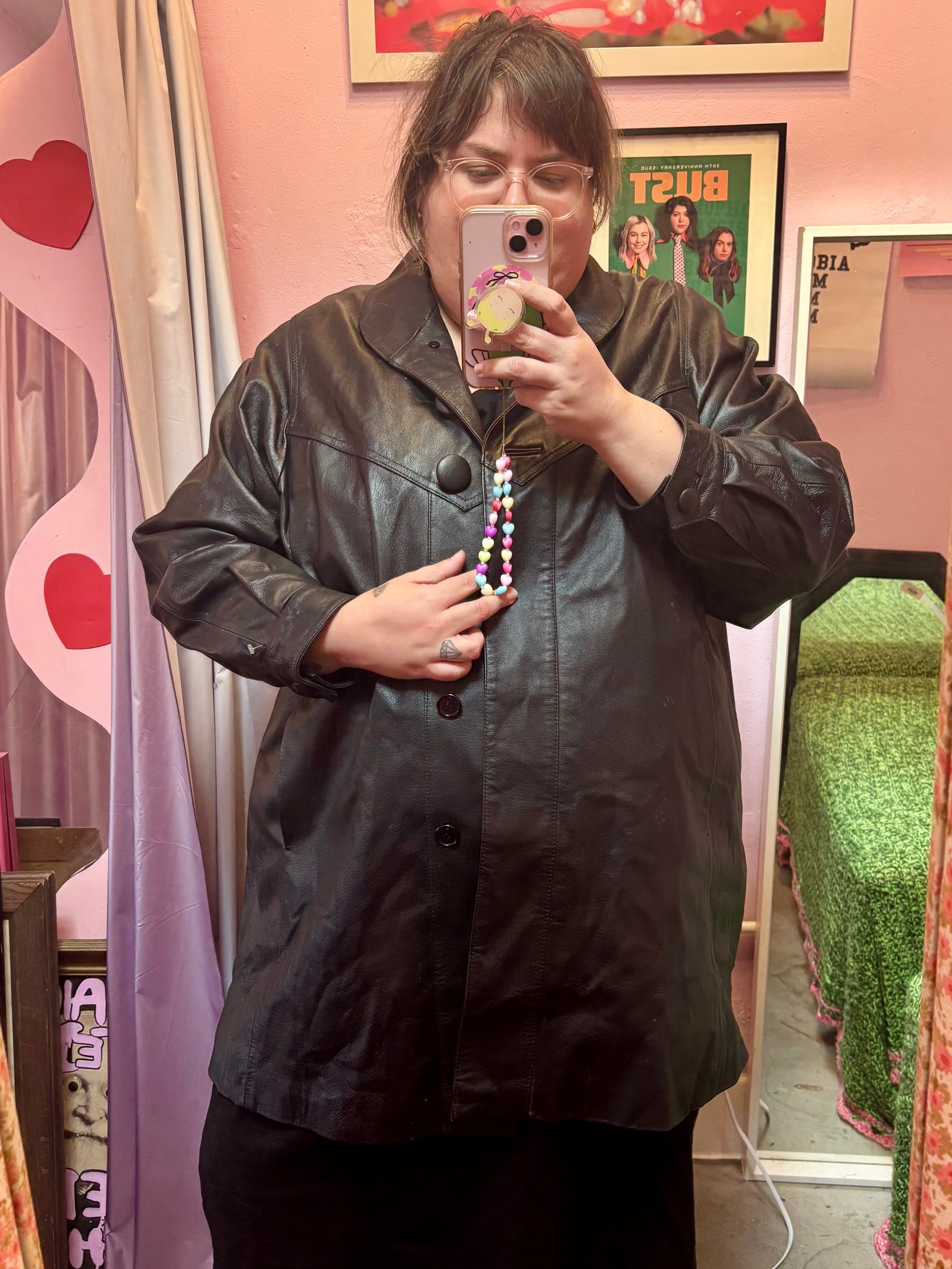 Vintage Leather Swing Jacket 2X - 4X