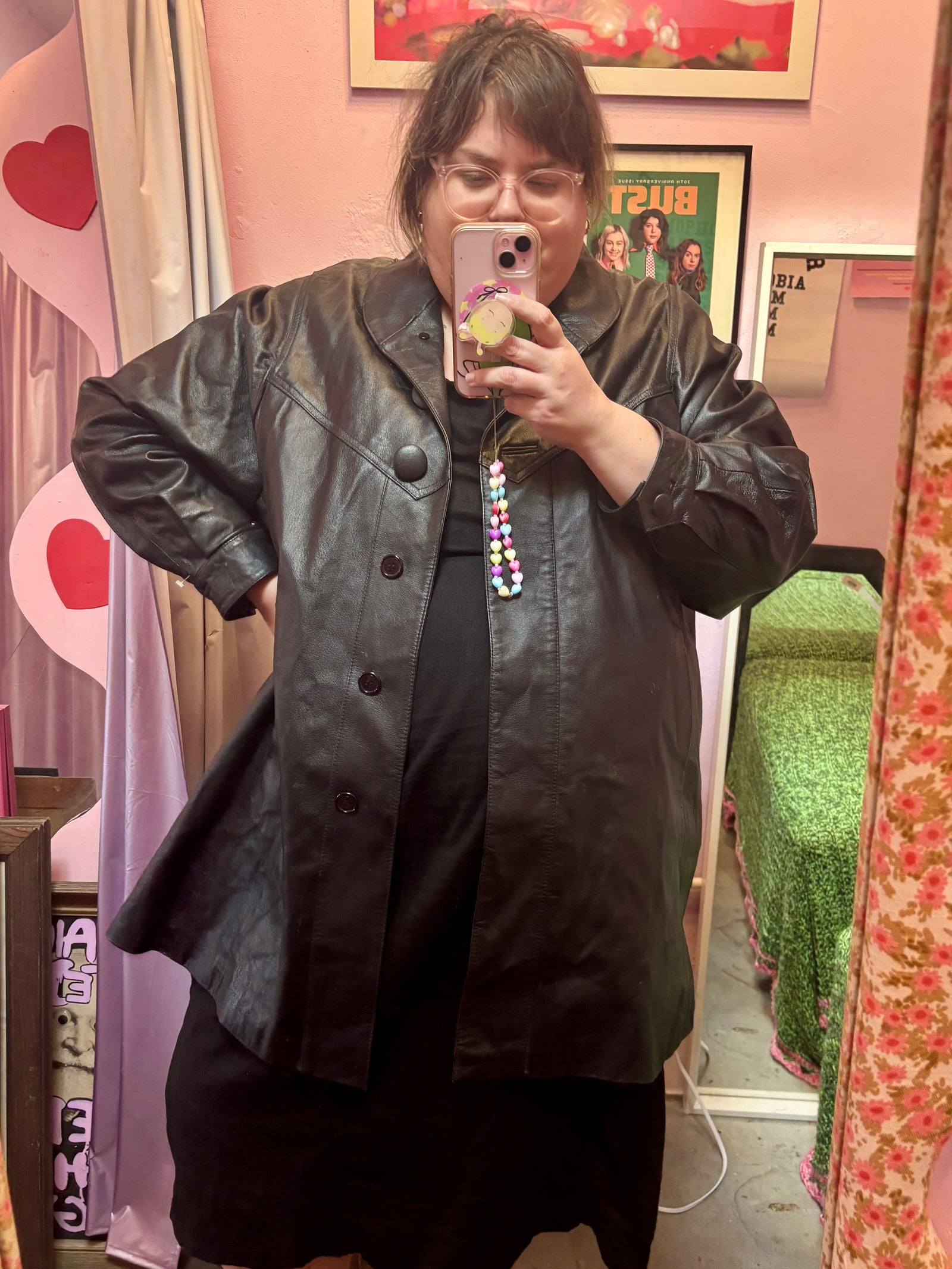Vintage Leather Swing Jacket 2X - 4X