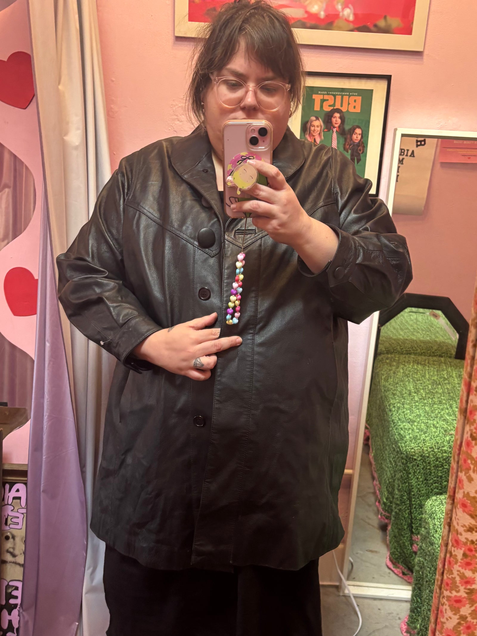Vintage Leather Swing Jacket 2X - 4X