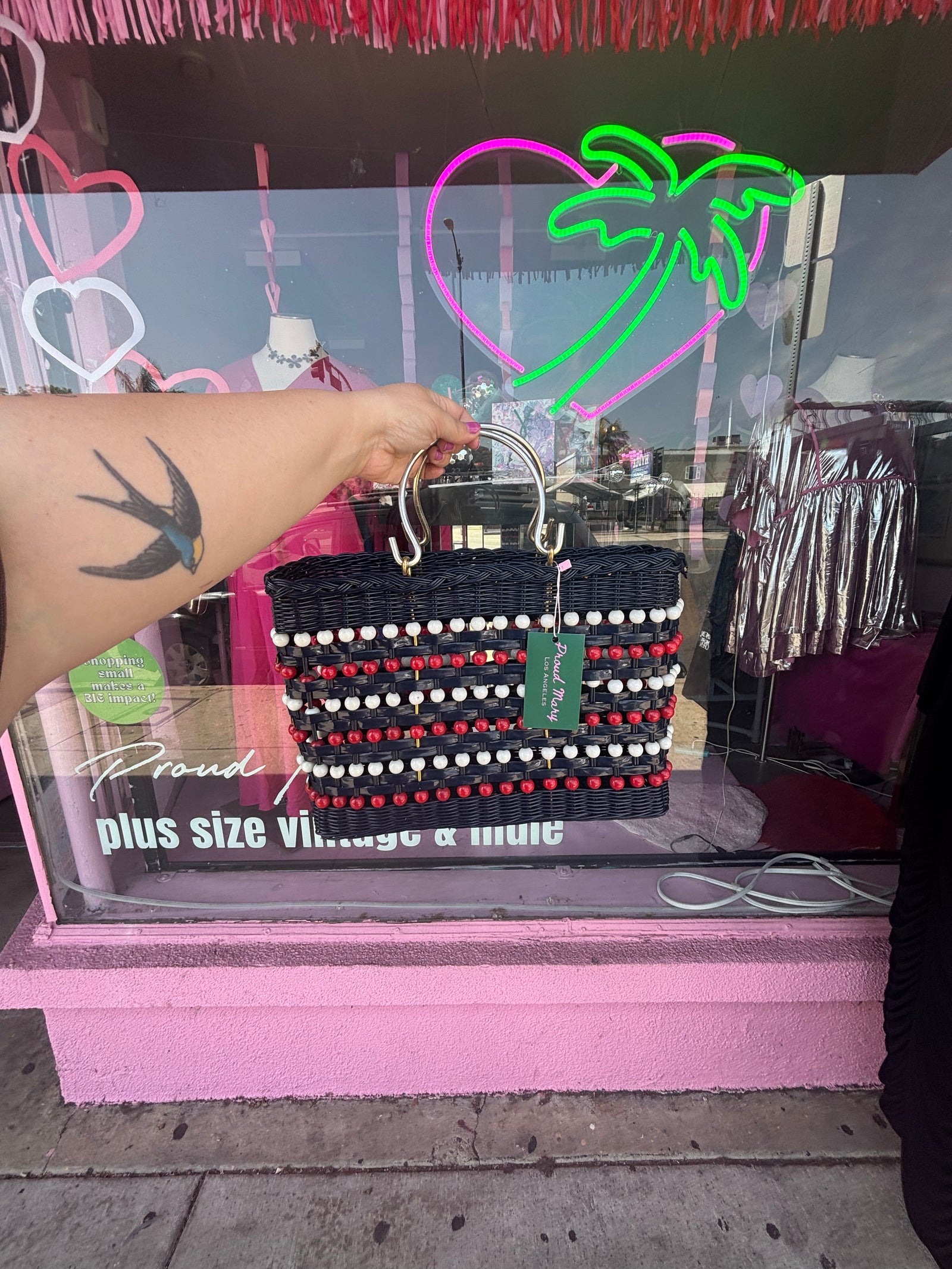 1960s/70s Lacquered Woven Bag