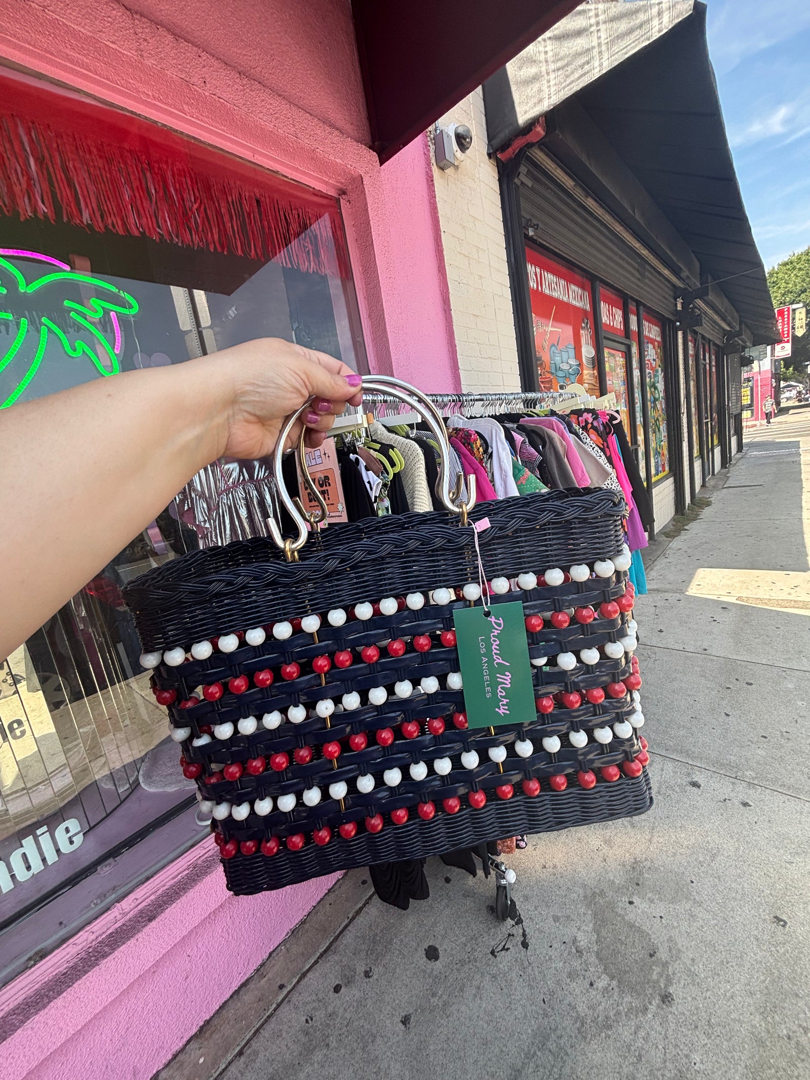 1960s/70s Lacquered Woven Bag