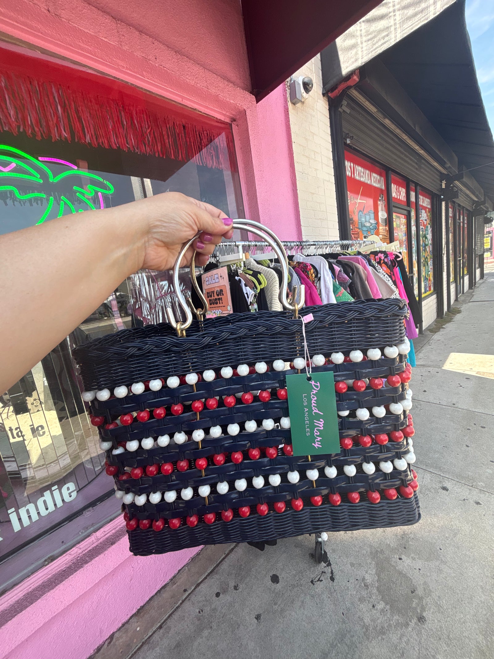 1960s/70s Lacquered Woven Bag