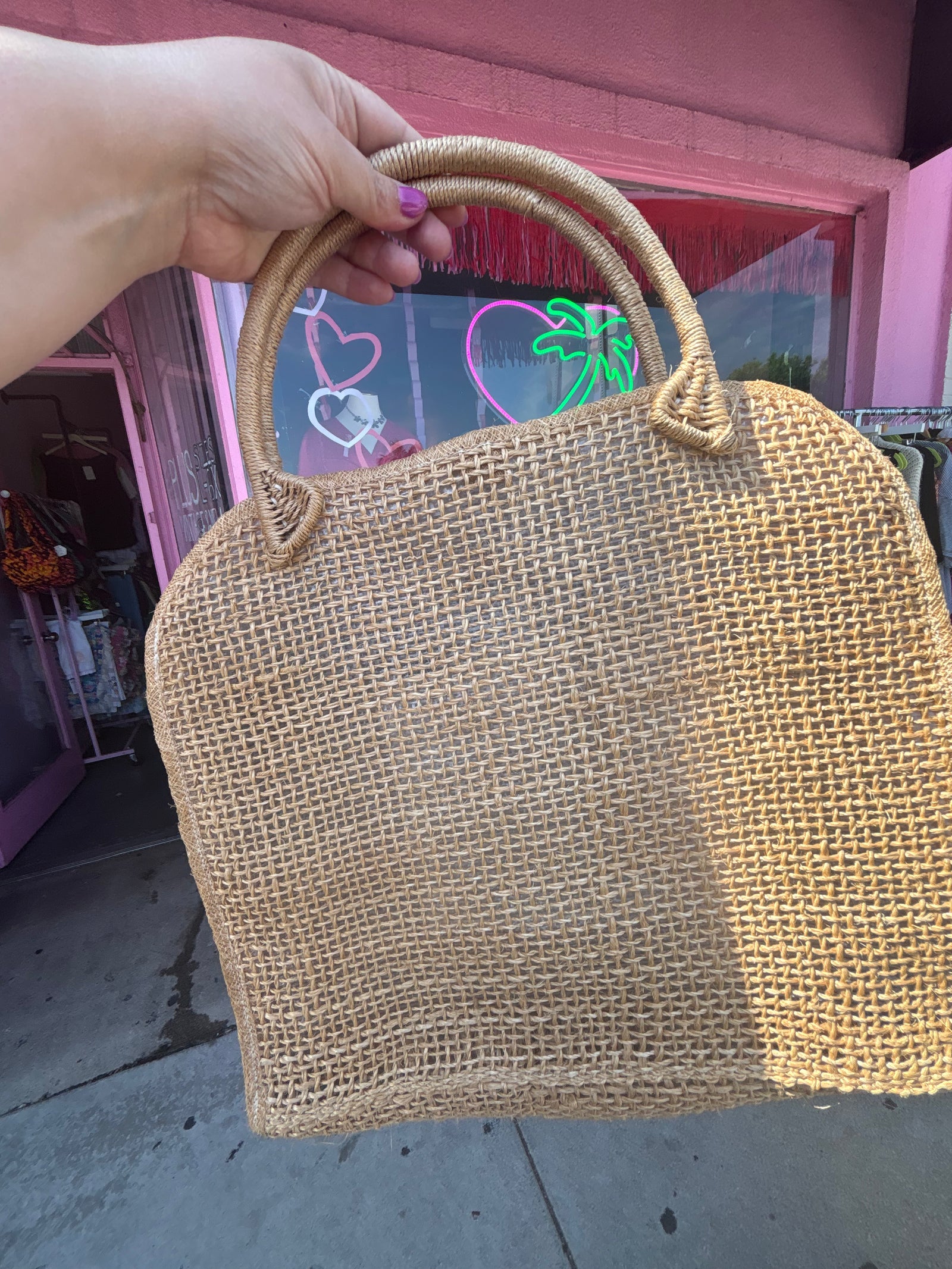 1970's Souvenir Woven Bag