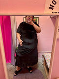 Slayer's Best Friend in Black Velvet Dress and Top Set - Size 3X/4X