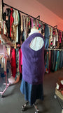 Eggplant Knit Ribbed Trim Vest - Size 2X-4X