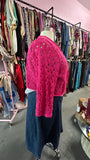 Pink Cotton Crochet Y2K Avenue Shrug - Size 22/24, 3X