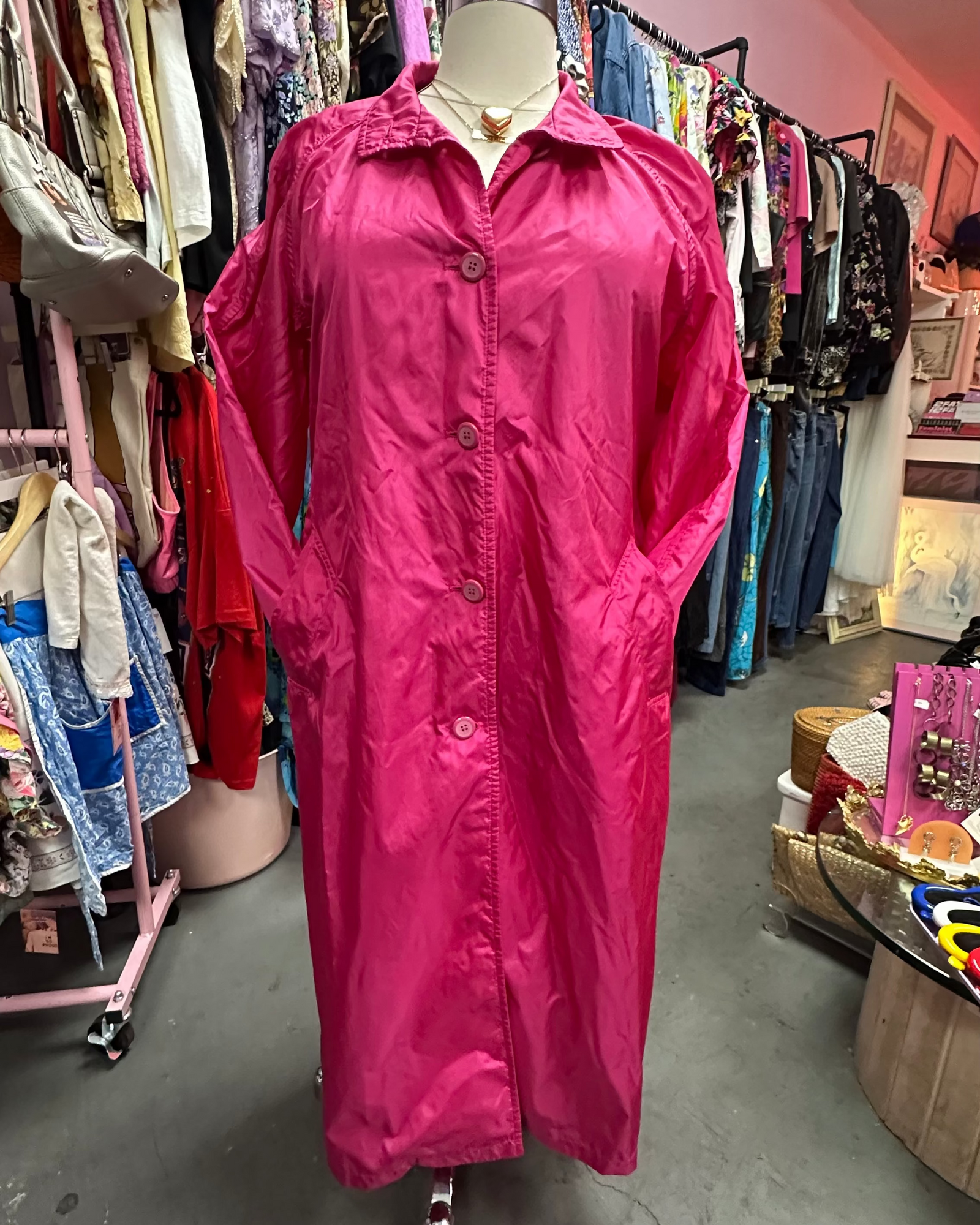 Malibu Pink Trench - Size XL