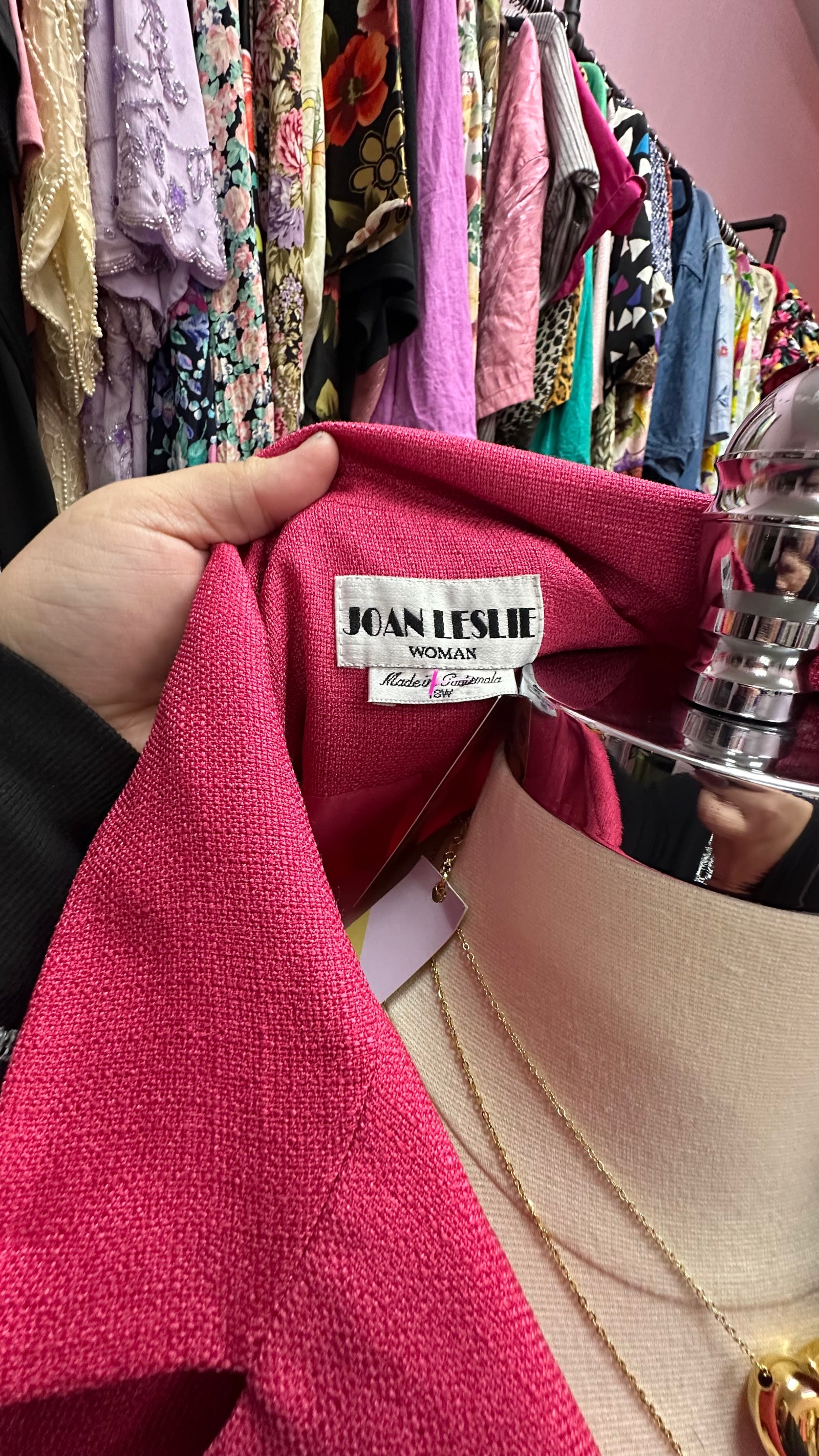 Malibu Pink Short Sleeve Blazer - Size 18W, 2X