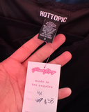 Hot Topic Black Button Collar with Corset Detail Midi Dress - 4X