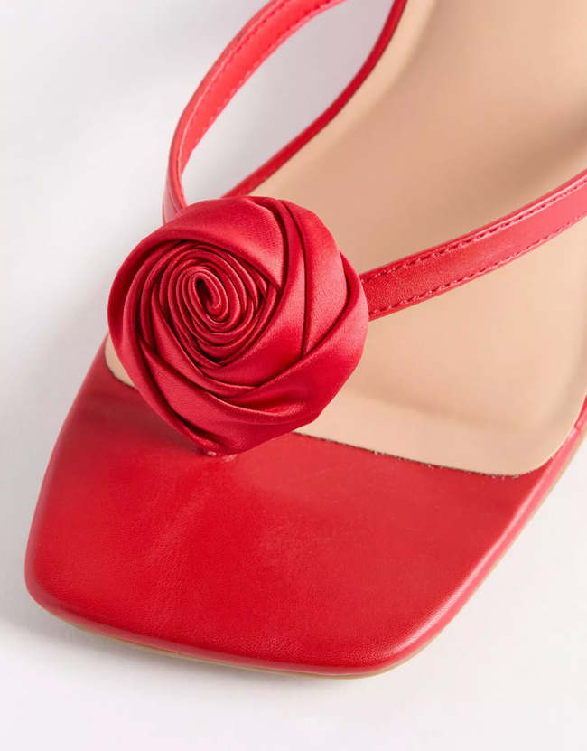 Torrid Floral Thong Heeled Sandal (WW)