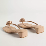 Torrid Floral Thong Heeled Sandal (WW)