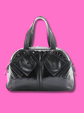 YSL Patent Leather Bowler Bag with Bow Detail - Final Sale