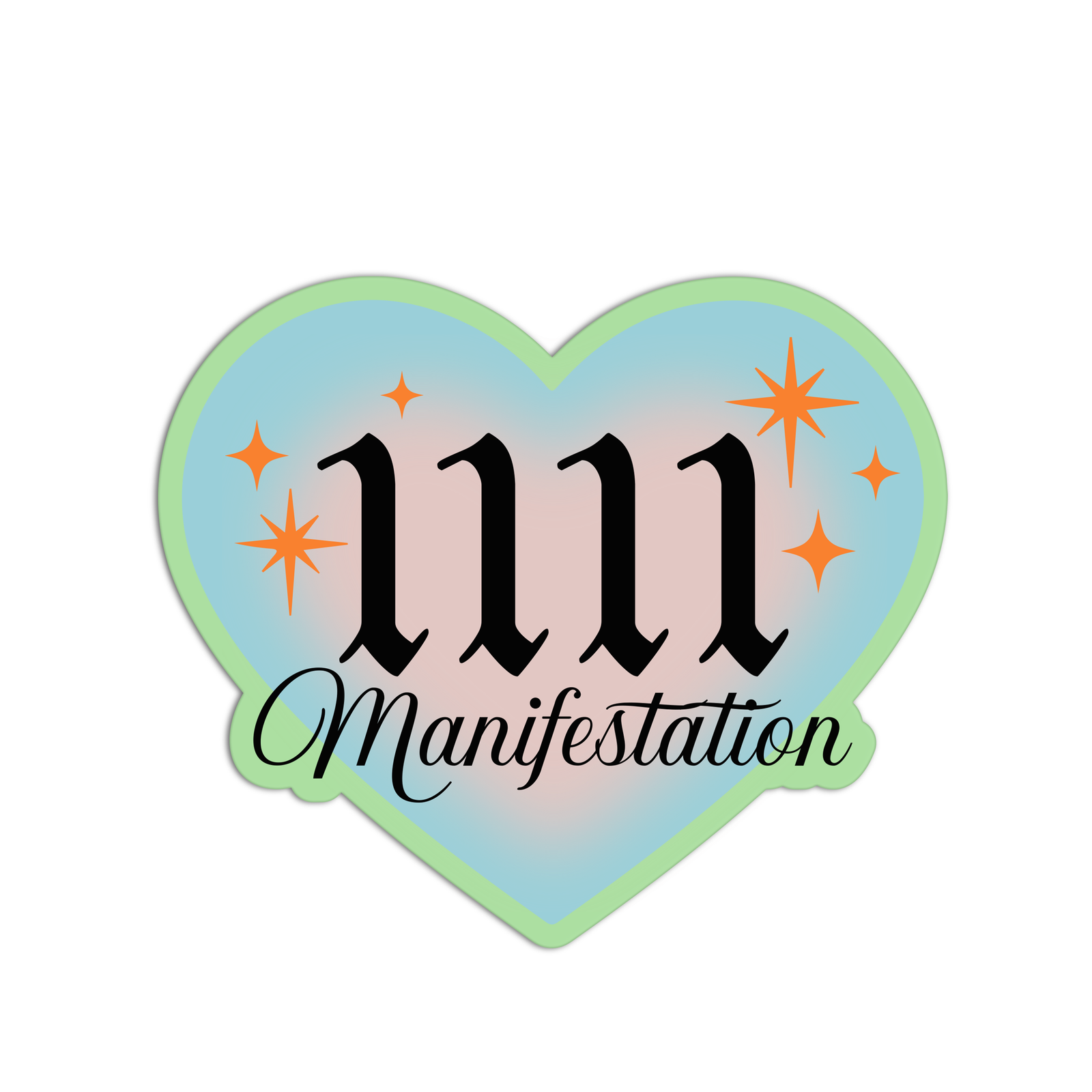 1111 Manifestation Angel Numbers Textured Stickers