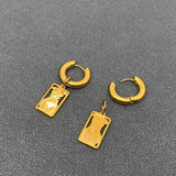 Stainless Steel Body Silhouette Huggy Earrings