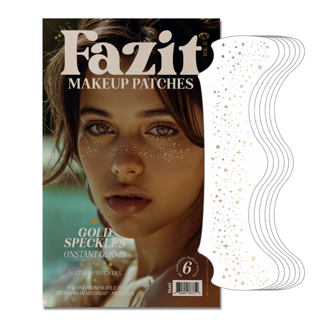 Gold Glitter Freckles Makeup patches for Halloween Tattoo