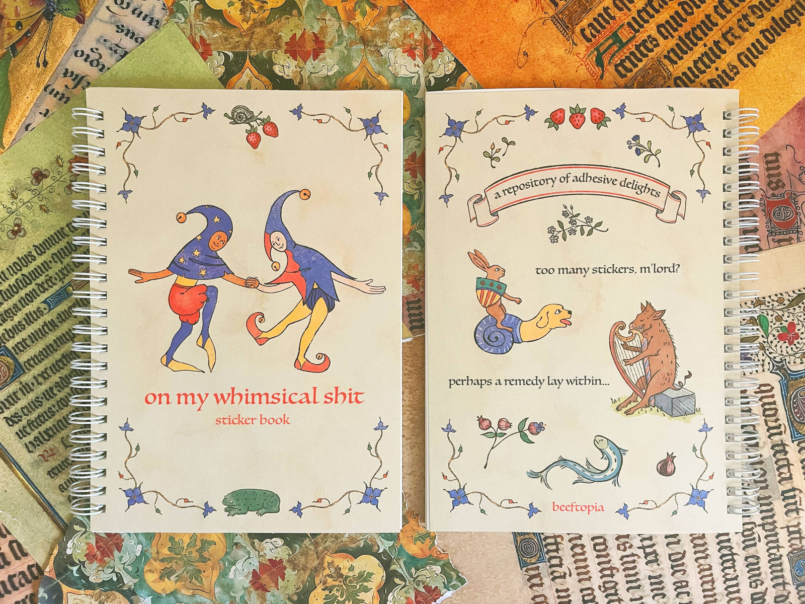 On My Whimsical Sh*t Reusable Sticker Book