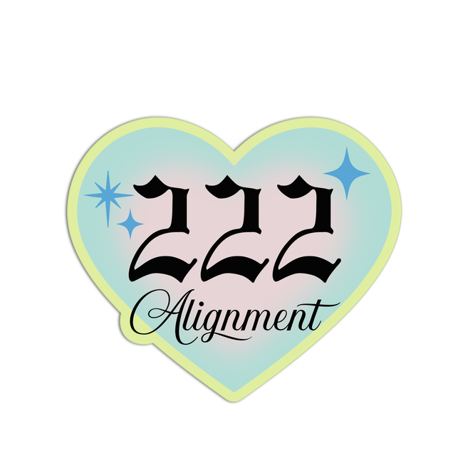 222 Alignment Angel Numbers Textured Stickers