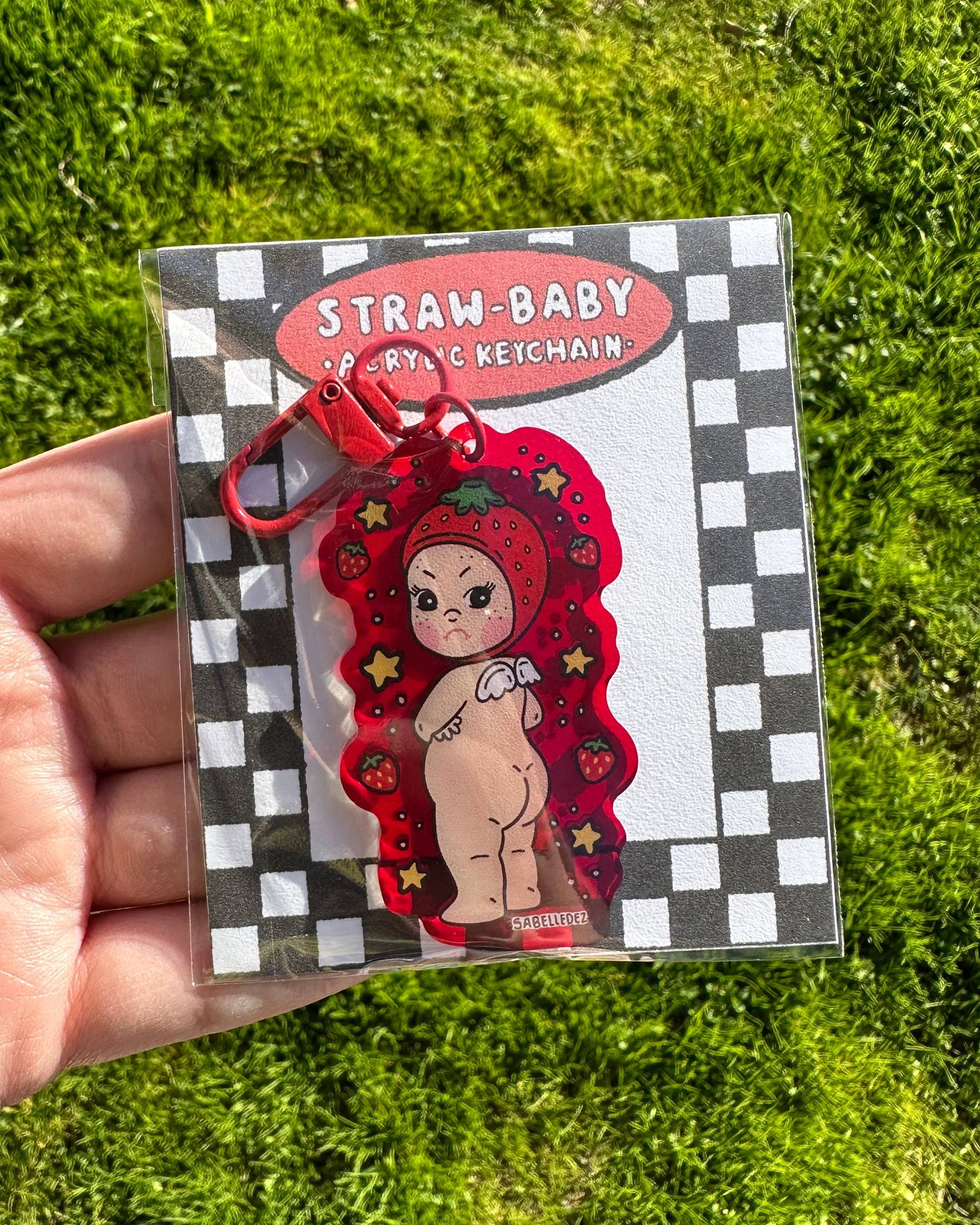 Straw-baby Acrylic Keychain 