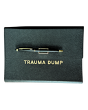 Trauma Dump Vegan Leather Journal Folio (gifts, journals)